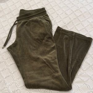 Gap velour wide leg pants